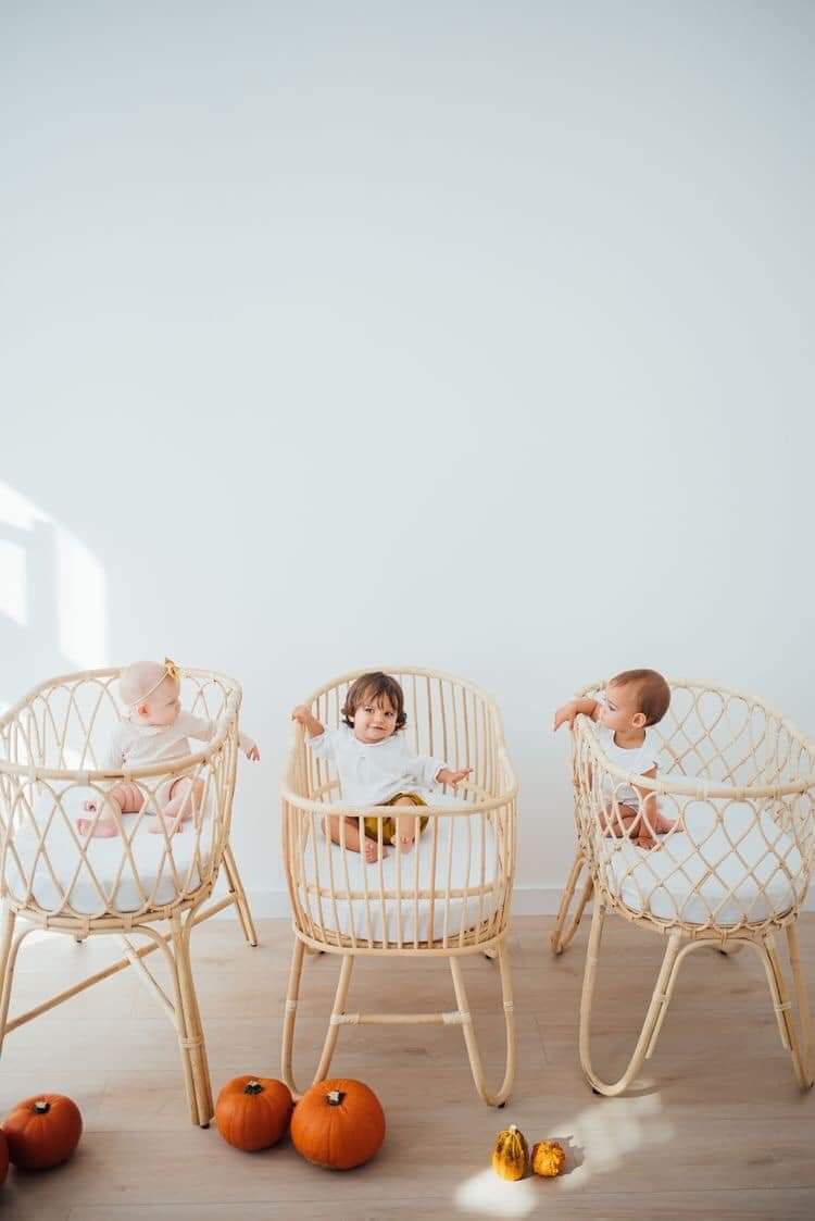 Rattan baby sales cot